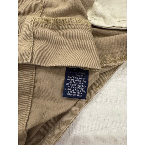 Ralph Lauren Sport Khaki Cotton Chino Straight Leg Pants Women’s 10 Tan Preppy - Picture 11 of 14